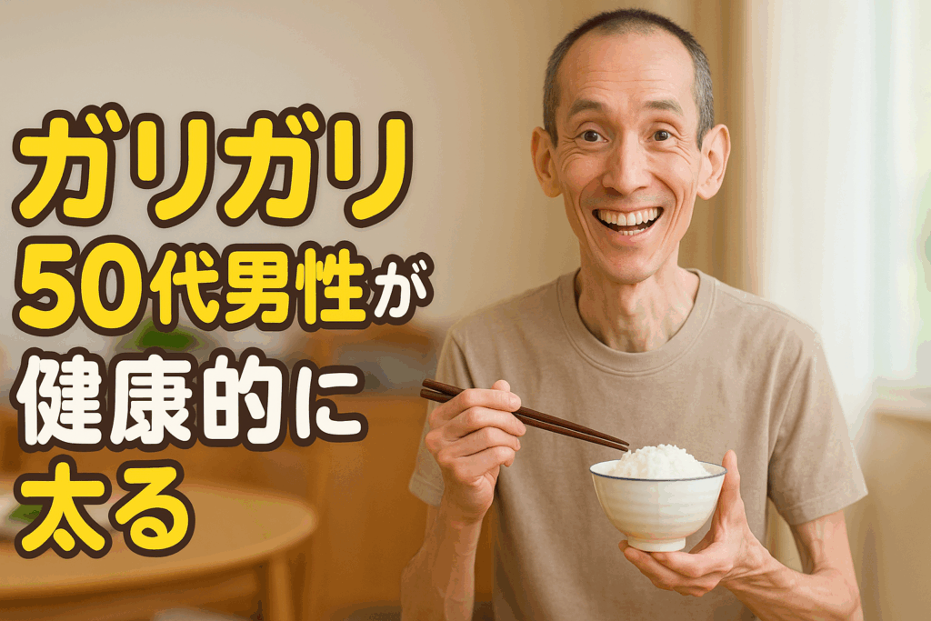 「太りたいのに太れない」50代男性へ。健康的に体重を増やす食事・筋トレ・生活習慣の全知識