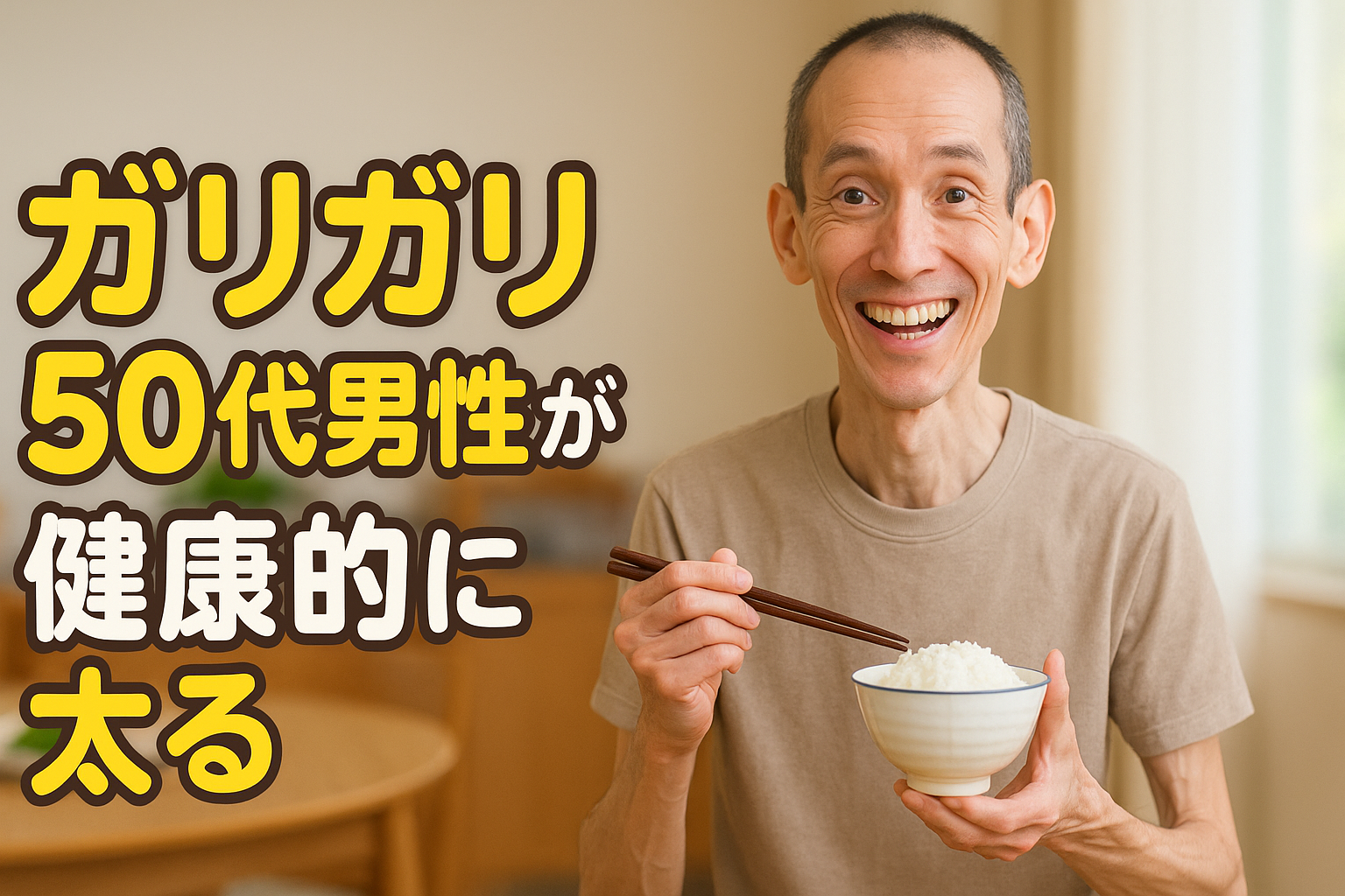「太りたいのに太れない」50代男性へ。健康的に体重を増やす食事・筋トレ・生活習慣の全知識